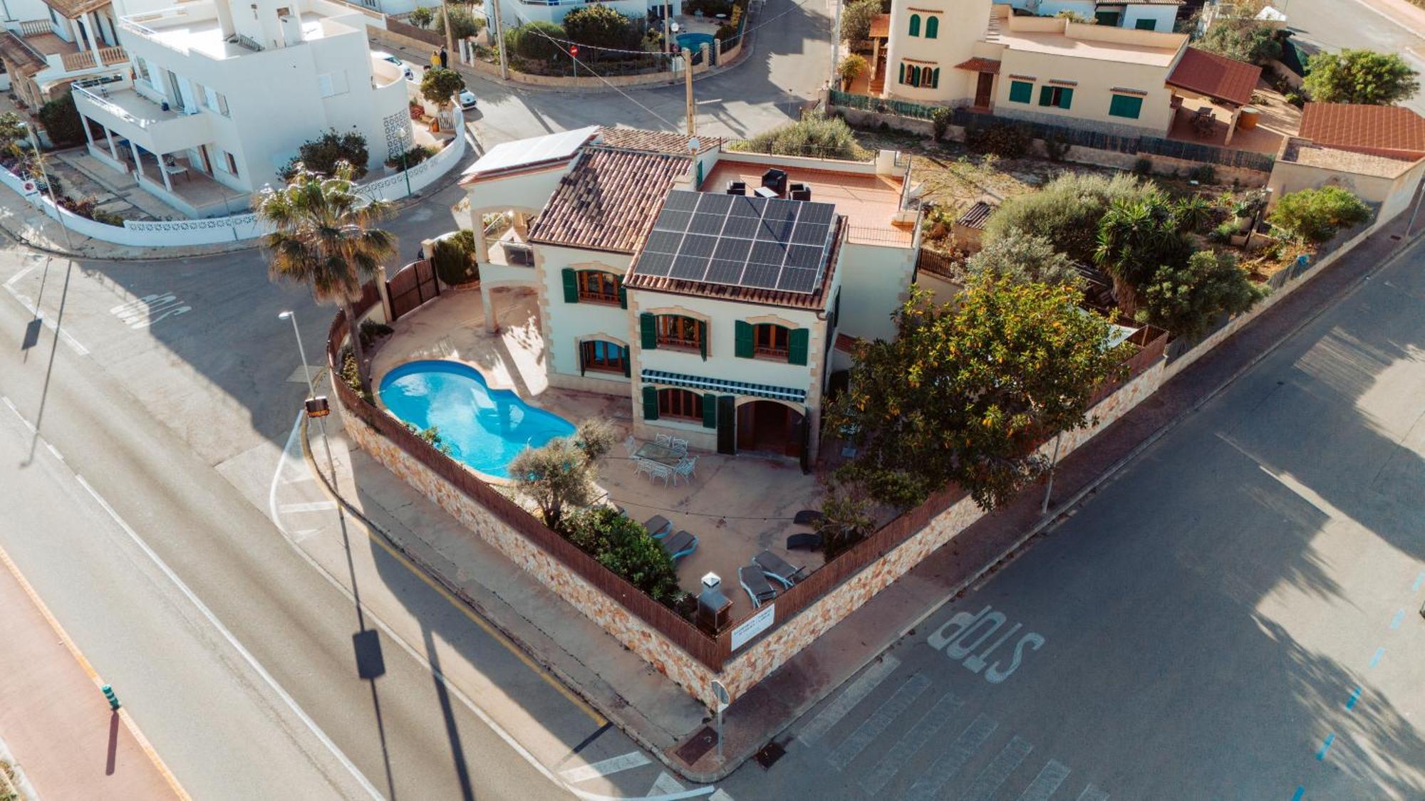 Mallorca Finca Haus Mit Pool Direkt Am Meer Es Trenc, Bootstour Moeglich Sa Ràpita Exterior foto